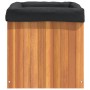 Pflanzgefäß aus massivem Akazienholz, 45 x 45 x 45 cm von , Töpfe und Pflanzgefäße - Ref: Foro24-366502, Preis: 82,80 €, Raba...