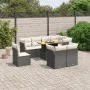 Set de sofás de jardín 8 piezas y cojines ratán sintético negro de , Conjuntos de jardín - Ref: Foro24-3270930, Precio: 600,2...