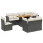 8-piece garden sofa set and black synthetic rattan cushions by , Garden sets - Ref: Foro24-3270930, Price: 601,54 €, Discount: %