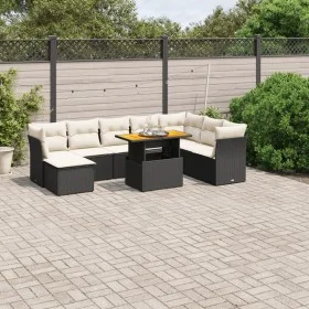 8-teiliges Gartensofa-Set und schwarze synthetische Rattankissen von , Gartensets - Ref: Foro24-3270972, Preis: 541,38 €, Rab...