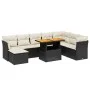 Set de sofás de jardín 8 piezas y cojines ratán sintético negro de , Conjuntos de jardín - Ref: Foro24-3270972, Precio: 541,5...