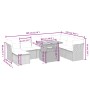 8-teiliges Gartensofa-Set und schwarze synthetische Rattankissen von , Gartensets - Ref: Foro24-3270972, Preis: 498,41 €, Rab...