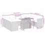 Garden sofa set 10 pieces with black synthetic rattan cushions by , Garden sets - Ref: Foro24-3270993, Price: 590,15 €, Disco...