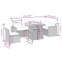 7-piece garden dining set and black synthetic rattan cushions by , Garden sets - Ref: Foro24-3271335, Price: 492,40 €, Discou...