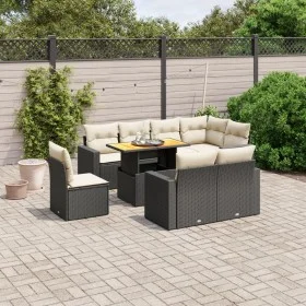8-piece garden sofa set and black synthetic rattan cushions by , Garden sets - Ref: Foro24-3271406, Price: 594,16 €, Discount: %