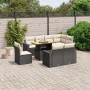 8-piece garden sofa set and black synthetic rattan cushions by , Garden sets - Ref: Foro24-3271406, Price: 574,69 €, Discount: %