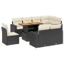 8-piece garden sofa set and black synthetic rattan cushions by , Garden sets - Ref: Foro24-3271406, Price: 594,16 €, Discount: %