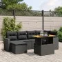 7-piece garden dining set and black synthetic rattan cushions by , Garden sets - Ref: Foro24-3271412, Price: 471,30 €, Discou...