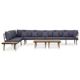 8-Sitzer-Gartenmöbel-Set mit Kissen aus massivem Akazienholz von vidaXL, Gartensets - Ref: Foro24-46485, Preis: 931,22 €, Rab...