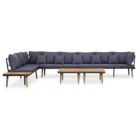8 seater garden furniture set with solid acacia wood cushions by vidaXL, Garden sets - Ref: Foro24-46485, Price: 931,22 €, Di...