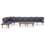 8 seater garden furniture set with solid acacia wood cushions by vidaXL, Garden sets - Ref: Foro24-46485, Price: 931,22 €, Di...
