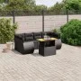 7-piece garden dining set and black synthetic rattan cushions by , Garden sets - Ref: Foro24-3272091, Price: 521,03 €, Discou...