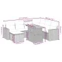 8-teiliges Gartensofa-Set und schwarze synthetische Rattankissen von , Gartensets - Ref: Foro24-3271427, Preis: 493,62 €, Rab...