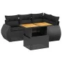 5-piece garden furniture set and black synthetic rattan cushions by , Garden sets - Ref: Foro24-3272175, Price: 413,18 €, Dis...