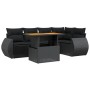 6-piece garden sofa set and black synthetic rattan cushions by , Garden sets - Ref: Foro24-3272182, Price: 434,80 €, Discount: %
