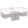 7-piece garden dining set and black synthetic rattan cushions by , Garden sets - Ref: Foro24-3272204, Price: 483,75 €, Discou...