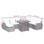 8-teiliges Gartensofa-Set und schwarze synthetische Rattankissen von , Gartensets - Ref: Foro24-3272329, Preis: 615,82 €, Rab...