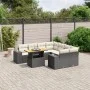 8-piece garden sofa set and black synthetic rattan cushions by , Garden sets - Ref: Foro24-3272561, Price: 586,09 €, Discount: %