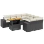 8-piece garden sofa set and black synthetic rattan cushions by , Garden sets - Ref: Foro24-3272561, Price: 586,09 €, Discount: %