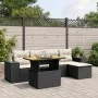 6-piece garden sofa set and black synthetic rattan cushions by , Garden sets - Ref: Foro24-3272610, Price: 393,56 €, Discount: %