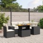 6-piece garden sofa set and black synthetic rattan cushions by , Garden sets - Ref: Foro24-3272638, Price: 408,18 €, Discount: %