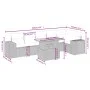 7-piece garden dining set and black synthetic rattan cushions by , Garden sets - Ref: Foro24-3272644, Price: 547,10 €, Discou...