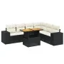 7-piece garden dining set and black synthetic rattan cushions by , Garden sets - Ref: Foro24-3272652, Price: 478,76 €, Discou...