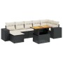 8-piece garden sofa set and black synthetic rattan cushions by , Garden sets - Ref: Foro24-3272743, Price: 478,34 €, Discount: %