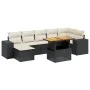 8-piece garden sofa set and black synthetic rattan cushions by , Garden sets - Ref: Foro24-3272743, Price: 520,76 €, Discount: %