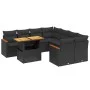 8-piece garden sofa set and black synthetic rattan cushions by , Garden sets - Ref: Foro24-3273001, Price: 609,80 €, Discount: %