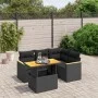 5-teiliges Gartenmöbel-Set und schwarze synthetische Rattankissen von , Gartensets - Ref: Foro24-3273057, Preis: 375,31 €, Ra...