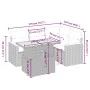 5-piece garden furniture set and black synthetic rattan cushions by , Garden sets - Ref: Foro24-3273057, Price: 375,31 €, Dis...