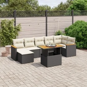 8-piece garden sofa set and black synthetic rattan cushions by , Garden sets - Ref: Foro24-3273184, Price: 493,80 €, Discount: %