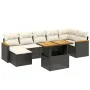 8-piece garden sofa set and black synthetic rattan cushions by , Garden sets - Ref: Foro24-3273184, Price: 493,80 €, Discount: %