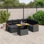 8-teiliges Gartensofa-Set und schwarze synthetische Rattankissen von , Gartensets - Ref: Foro24-3273190, Preis: 532,57 €, Rab...