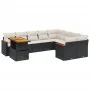 Garden sofa set 10 pieces with black synthetic rattan cushions by , Garden sets - Ref: Foro24-3273240, Price: 614,11 €, Disco...