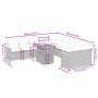 11-teiliges Gartensofa-Set und schwarze synthetische Rattankissen von , Gartensets - Ref: Foro24-3273261, Preis: 633,66 €, Ra...