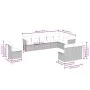 10-piece garden sofa set and brown synthetic rattan cushions by , Garden sets - Ref: Foro24-3249642, Price: 637,49 €, Discoun...