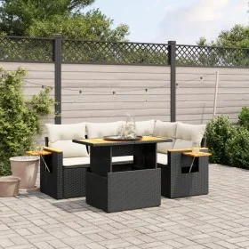 5-teiliges Gartenmöbel-Set und schwarze synthetische Rattankissen von , Gartensets - Ref: Foro24-3271735, Preis: 361,35 €, Ra...