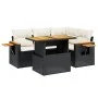 5-teiliges Gartenmöbel-Set und schwarze synthetische Rattankissen von , Gartensets - Ref: Foro24-3271735, Preis: 361,35 €, Ra...