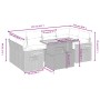 7-teiliges Garten-Essset und schwarze Kissen aus synthetischem Rattan von , Gartensets - Ref: Foro24-3273415, Preis: 464,87 €...