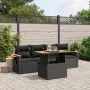5-piece garden furniture set and black synthetic rattan cushions by , Garden sets - Ref: Foro24-3273393, Price: 369,38 €, Dis...