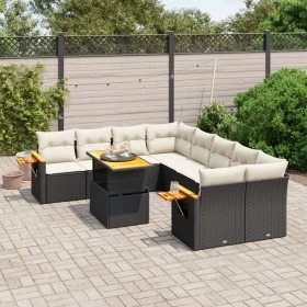 8-piece garden sofa set and black synthetic rattan cushions by , Garden sets - Ref: Foro24-3273443, Price: 579,32 €, Discount: %