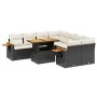 8-piece garden sofa set and black synthetic rattan cushions by , Garden sets - Ref: Foro24-3271679, Price: 572,71 €, Discount: %