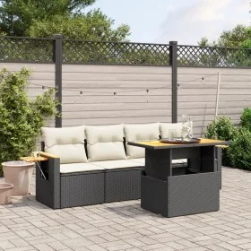 5-piece garden furniture set and black synthetic rattan cushions by , Garden sets - Ref: Foro24-3271630, Price: 339,60 €, Dis...