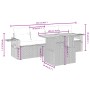 5-teiliges Gartenmöbel-Set und schwarze synthetische Rattankissen von , Gartensets - Ref: Foro24-3271630, Preis: 332,64 €, Ra...