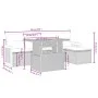 6-teiliges Gartensofa-Set und schwarze synthetische Rattankissen von , Gartensets - Ref: Foro24-3273933, Preis: 373,91 €, Rab...