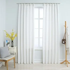 Verdunkelungsvorhänge mit Haken 2 Stück natur 140x225 cm von vidaXL, Vorhänge und Gardinen - Ref: Foro24-134486, Preis: 42,39...