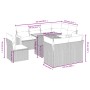 8-teiliges Gartensofa-Set und schwarze synthetische Rattankissen von , Gartensets - Ref: Foro24-3274051, Preis: 623,34 €, Rab...