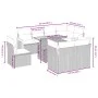 8-teiliges Gartensofa-Set und schwarze synthetische Rattankissen von , Gartensets - Ref: Foro24-3274051, Preis: 635,61 €, Rab...